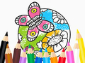 Spel Kleurboek: Vlinder met bloem  online