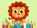 Spel Kleurboek: Babyleeuw  online