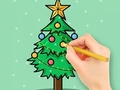 Spel Kleurboek: kerstboom  online