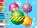 Spel Kleurboek: Kerstballen versieren  online