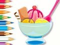 Spel Kleurboek: Ijscoupe  online