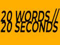 Spel 20 woorden in 20 seconden  online