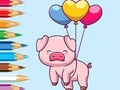 Spel Kleurboek: Ballonvarken  online