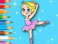 Spel Kleurboek: Balletmeisje  online