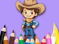 Spel Kleurboek: Cowboy  online
