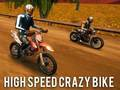 Spel Hoge snelheid gekke fiets  online