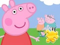 Spel Legpuzzel: Peppa met familie  online