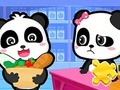 Spel Legpuzzel: Baby Panda-supermarkt  online