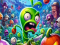 Spel Planten versus zombies puzzel  online