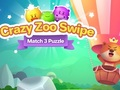 Spel Crazy Zoo Swipe Match 3-puzzel  online