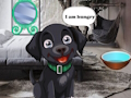 Spel Voer de hongerige zwarte hond  online