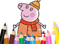 Spel Kleurboek: Mama Varken Winter  online