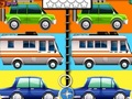 Spel Cartoonauto's zoeken het verschil  online