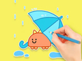 Spel Kleurboek: leuke regenachtige dag  online