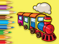 Spel Kleurboek: Lopende trein  online