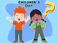 Spel Kinderquiz: hoeveel weet u over kinderdag?  online