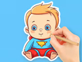 Spel Kleurboek: Schattige Super Baby  online