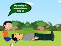 Spel Red de bewusteloze papa  online