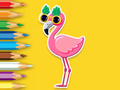 Spel Kleurboek: Flamingo  online