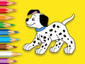 Spel Kleurboek: Schattige gevlekte hond  online