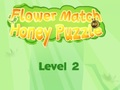 Spel Bloemenmatch-honingpuzzel  online