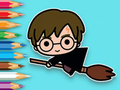 Spel Kleurboek: Vliegende Potter  online