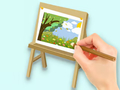 Spel Kleurboek: Paysage tekentafel  online