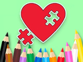 Spel Kleurboek: BTS Heart Jigsaw  online