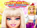 Spel Barbie en Lara rode loper-uitdaging  online