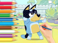 Spel Kleurboek: Bluey en Bingo  online