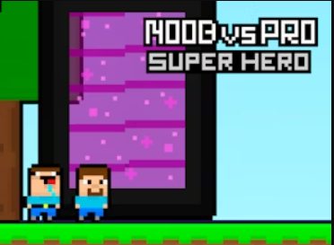 Spel Noob versus Pro-superheld  online