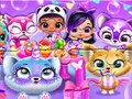 Spel Legpuzzel: Fluvsies-familie  online