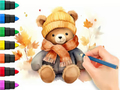 Spel Kleurboek: Herfstbeer  online