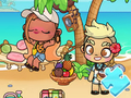 Spel Legpuzzel: Avatar World zonnebaden  online