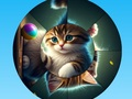 Spel Ronde puzzel Verzamel foto's met schattige katjes  online
