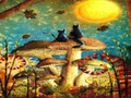 Spel Katten Paddestoelen Jigsaw  online