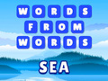 Spel Woorden uit woorden: Zee  online