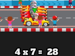 Spel Wiskunderace vier Rekenen  online