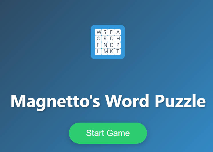 Spel Magnetto's Woordpuzzel  online
