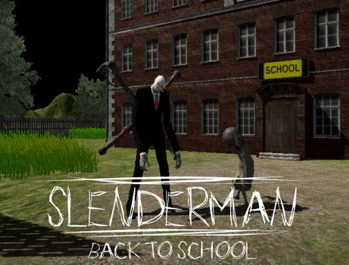 Spel Slenderman terug naar school  online