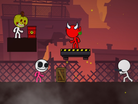 Spel Stickman Nacht overleven  online