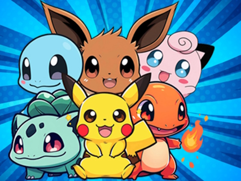Spel Pokemon kleurboek  online