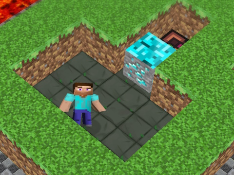 Spel MineBlocks 3D-doolhof  online