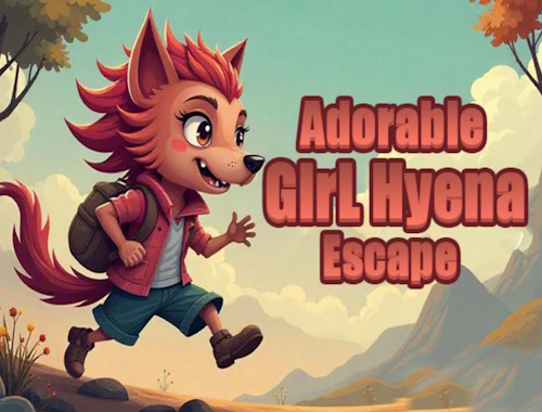 Spel Schattig meisje hyena ontsnapping  online