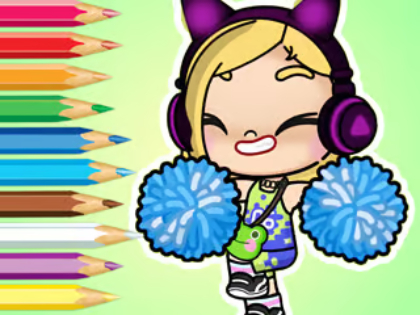 Spel Kleurboek: Avatar Wereld Cheerleader  online