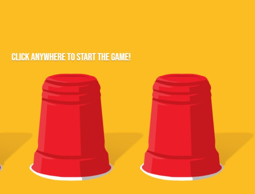 Spel Drie kopjes  online