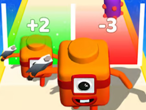 Spel Nummerkubus samenvoegen: 3D Run-spel  online