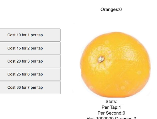 Spel Oranje Fruitclicker  online