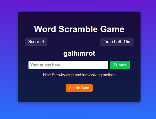 Spel Woord-scramble-speluitdaging  online