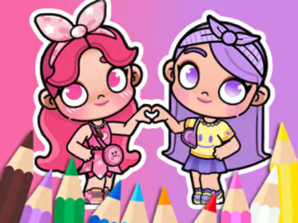 Spel Kleurboek: BFF in Avatar-wereld  online